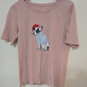 Talbots Blush Pink Cotton Top